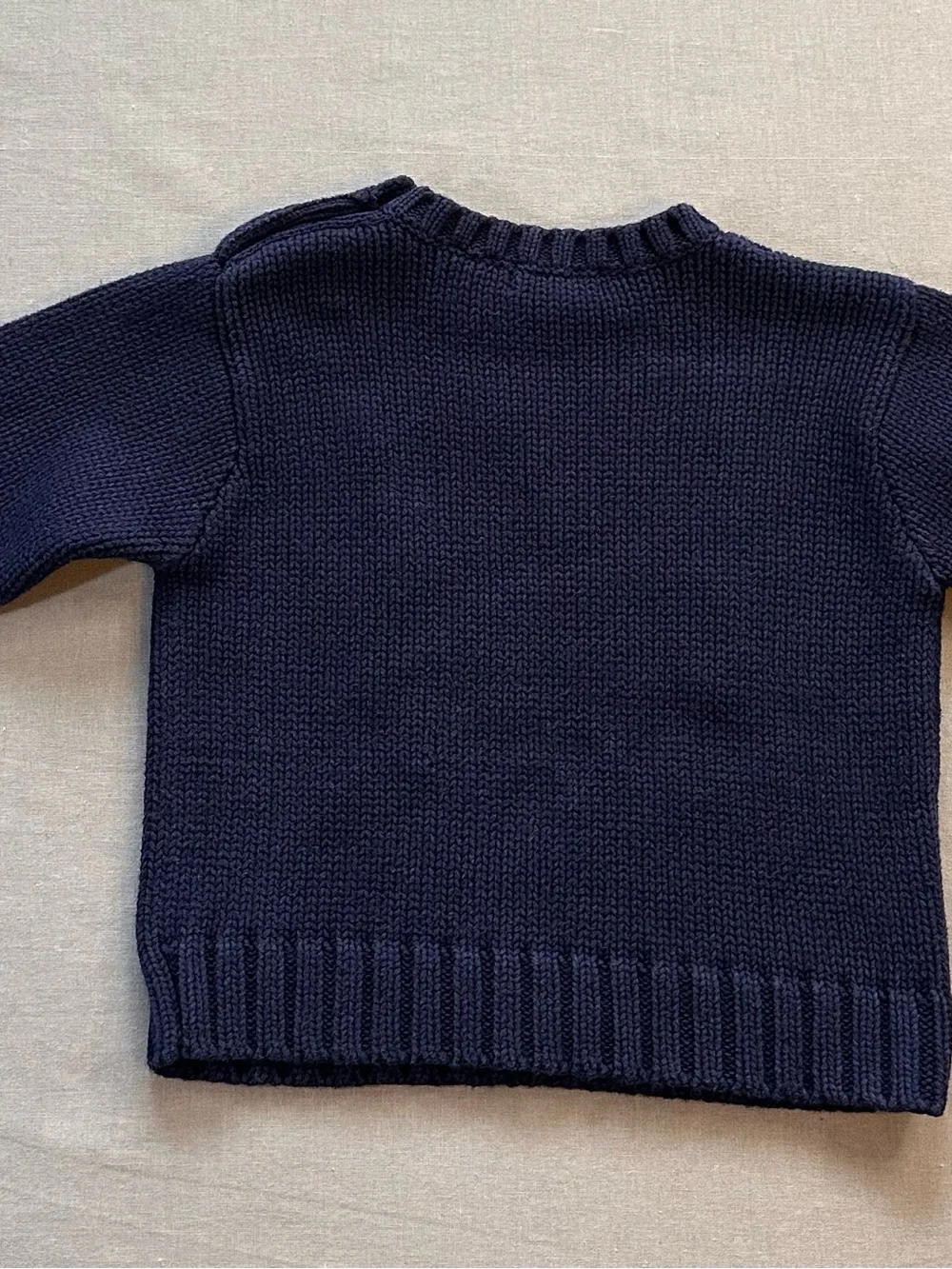 Ralph Lauren USA Flag Navy Knit Sweater 100% Cotton - Picture 7 of 10